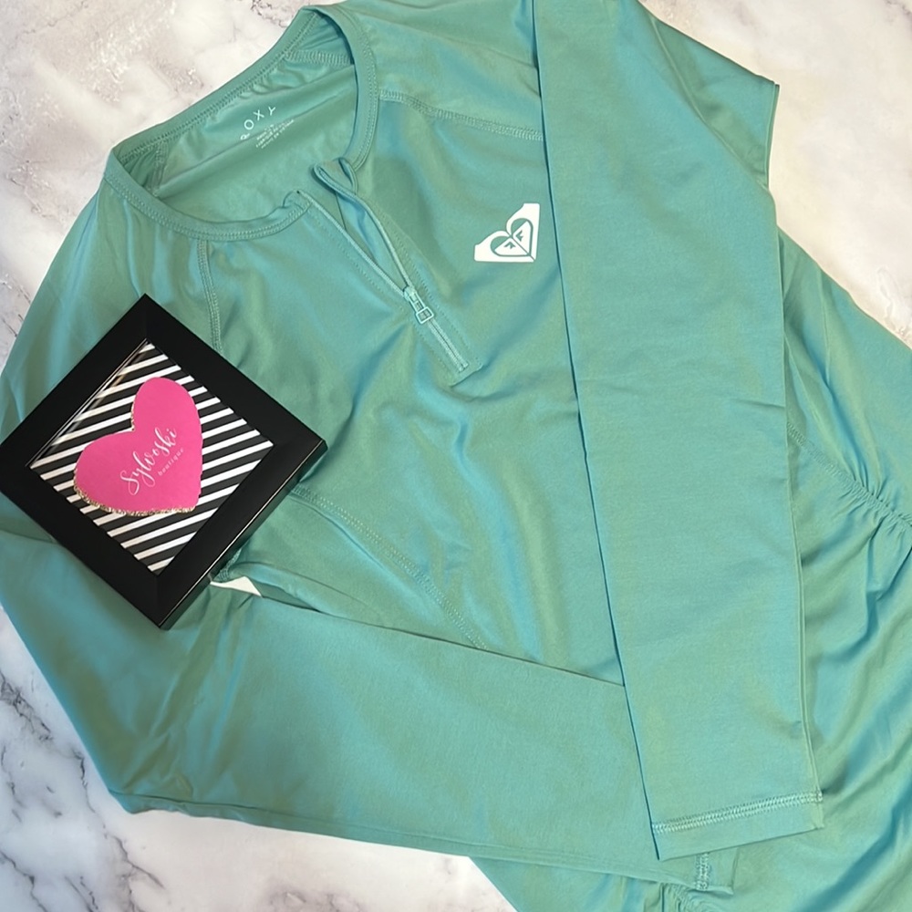 🔥 Roxy Crusin Long Sleeve Lycra Rashguard NWT - Picture 5 of 5